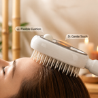 Electric Spray Retractable Air Cushion Comb | 5 in 1 Rechargeable Hair Massage | Steam Hair Brush for Scalp Massage, Detangling, Smoothing, Curling, Relieve Hair Tangles & Dryness | Salon Hair Care Tool