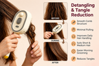 Electric Spray Retractable Air Cushion Comb | 5 in 1 Rechargeable Hair Massage | Steam Hair Brush for Scalp Massage, Detangling, Smoothing, Curling, Relieve Hair Tangles & Dryness | Salon Hair Care Tool